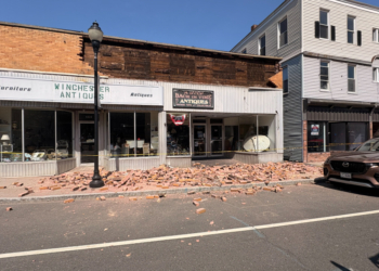 None injured after partial building collapse in Winsted