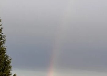 Rainbow visible in Waterbury after Friday morning rain: PHOTOS