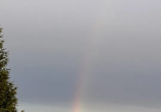Rainbow visible in Waterbury after Friday morning rain: PHOTOS
