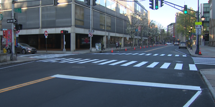 See what two-way traffic looks like on Chapel Street in New Haven