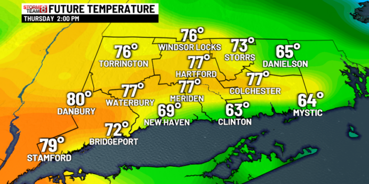 Sunday sun to some afternoon clouds with a major warmup on the way!