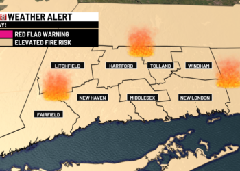 Sunny and seasonable with a breezy wind