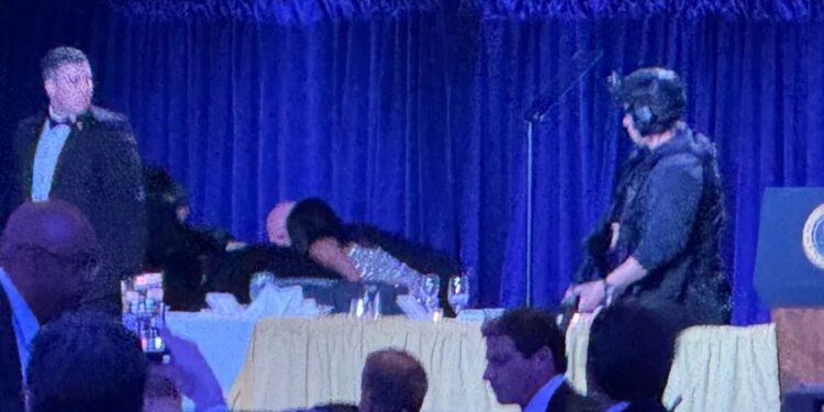 Trump evacuated from White House Correspondents Dinner after reported shots