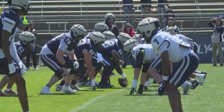 UConn football plays spring game at Rentschler Field