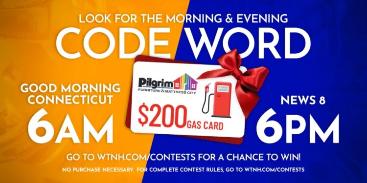 Watch News 8 for your chance to win a $200 gas gift card