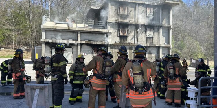 Recruits get training with fire ahead of graduation from the Connecticut Fire Academy