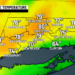 A breezy wind and cool but dry today with a major warmup on the way