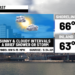 A spotty shower today to sunshine Saturday