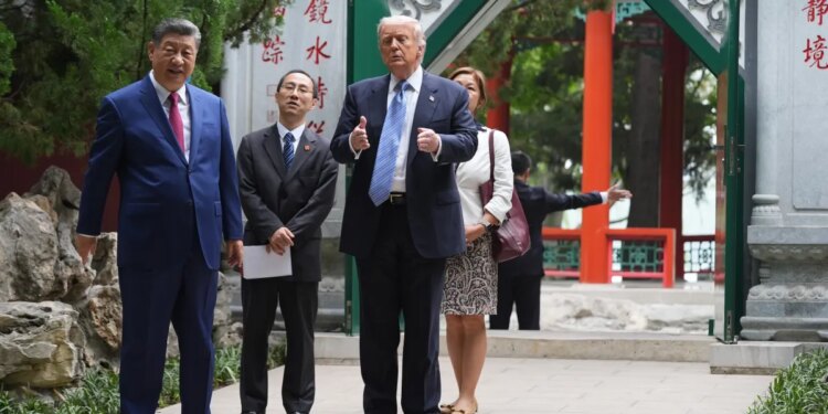 Trump insists U.S.-China relations are in a good place despite differences as he wraps up Beijing trip