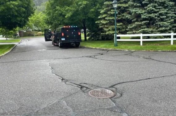 An incendiary device was found at Avalon Farm in Middlebury on Sunday