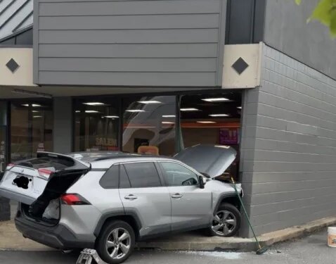 Car crashes into Salem Dunkin': PHOTOS