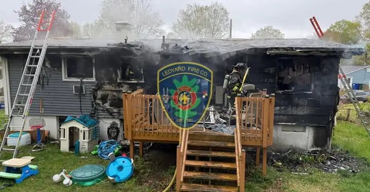 Cat dies, person treated for smoke inhalation after fire in Ledyard