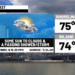 Cooler today with a passing shower/storm & fine Friday