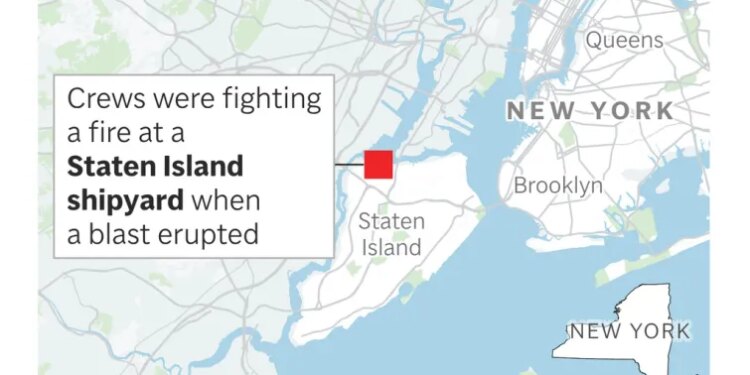 Dozens injured in explosion at Staten Island shipyard: officials