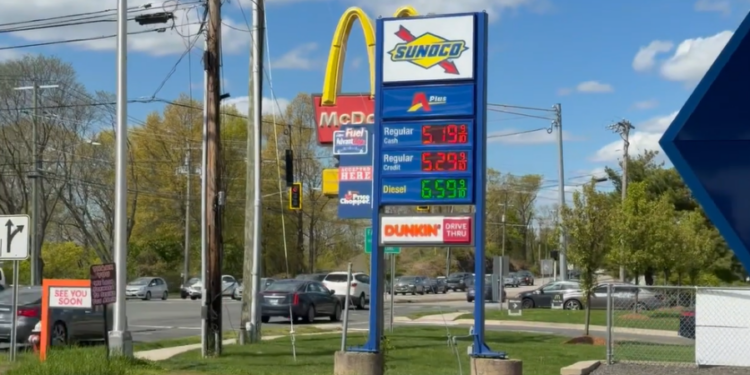 Gas prices surpass $5 per gallon in parts of Connecticut
