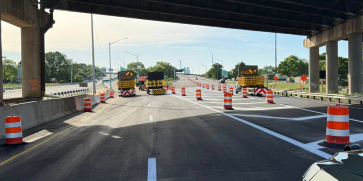 Gold Star Memorial Bridge new traffic pattern starts