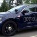 Granby police looking for driver after car found crashed, on fire