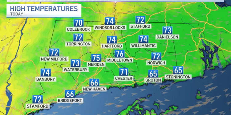 Showers ending midday for Memorial Day
