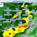 Saturday showers with highs in the 50s