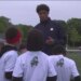 Notre Dame safety Ethan Long holds youth football camp in Milford