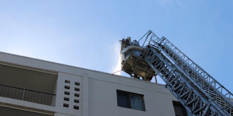 PHOTOS: Crews respond to fire at Concierge Apartments in Rocky Hill