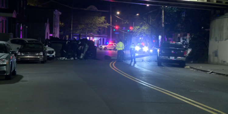 Portion of I-91 South closed after car goes off highway in New Haven