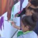Preschoolers help paint STEAM-themed mural in Hartford