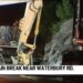 Section of Waterbury Road remains closed after water line break in Thomaston