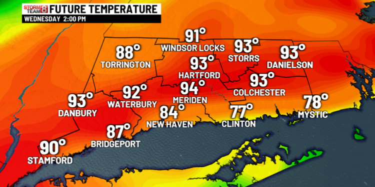 Very warm today with hot weather on the way