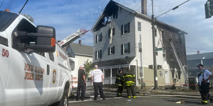 11 displaced following fire at multi-family home in New Haven