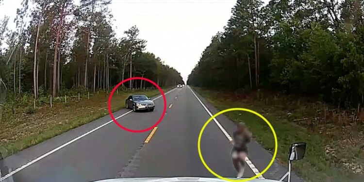 Truck driver rescues handcuffed woman who escaped attempted kidnapping: ‘Please help me'