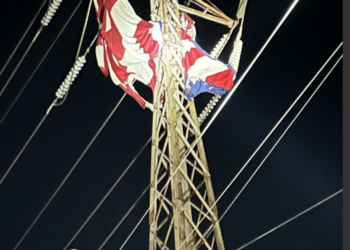 American flag causes power outage to most of Greenwich