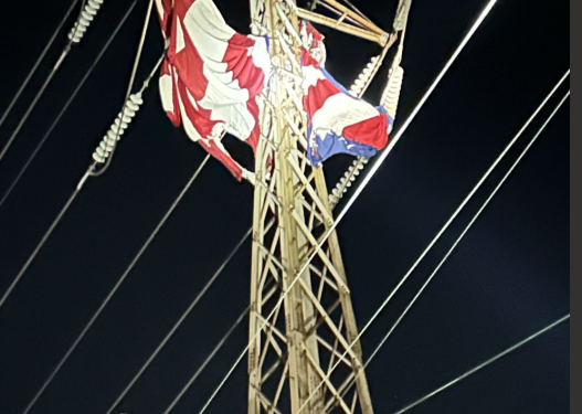 American flag causes power outage to most of Greenwich