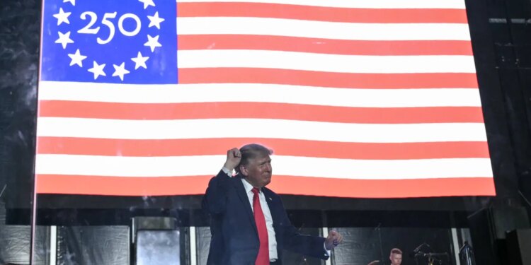 Trump kicks off the Great American State Fair after musicians pulled out