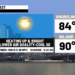 Heating up today & big storms later Saturday