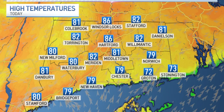 Warm day with low humidity on tap before potential heat wave this week