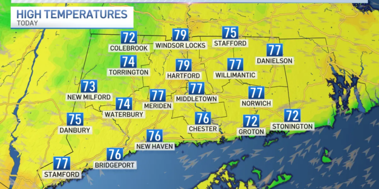 Another beautiful day on tap for Tuesday