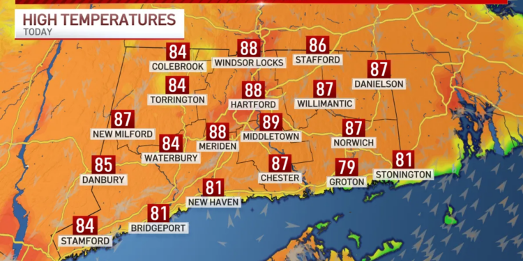 Warm Monday, tracking possibly dangerous heat for later in the week