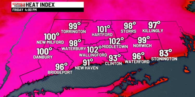 Hot with storms today-gorgeous Saturday