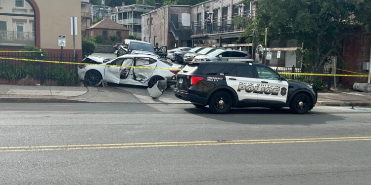 Passenger found shot inside crashed car: New Britain police