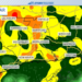Heavy rain develops by Monday afternoon and evening