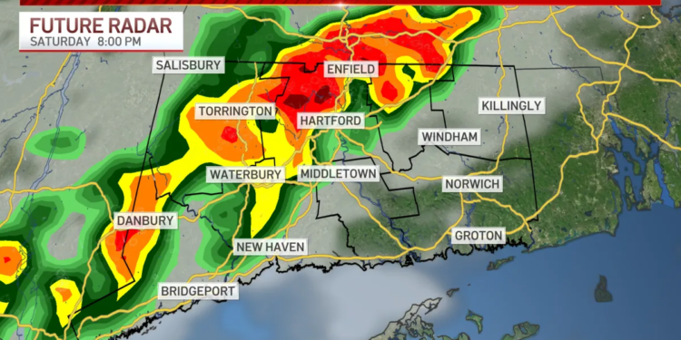 Strong to severe storms possible Saturday evening