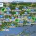 Isolated showers possible on a muggy Sunday afternoon