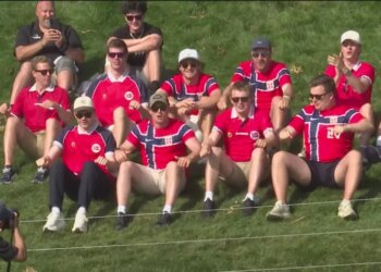 Norwegian soccer fans attend Travelers Championship to support countrymen