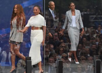 Obama Center opens in Chicago with celebrity crowd and call to defend democracy