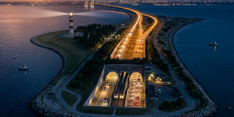 PHOTOS: Developer proposes tunnel-bridge plans across Long Island Sound
