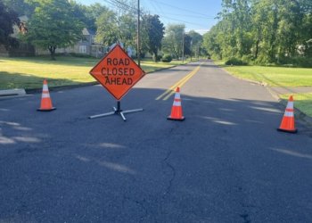 Rocky Hill water main break closes road