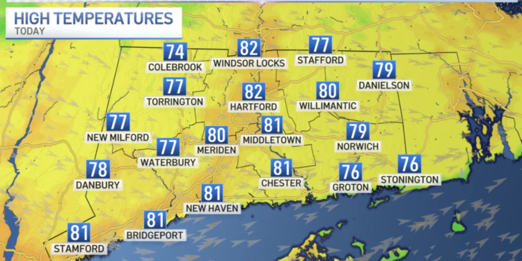 Beautiful finish to the week before rain returns Monday