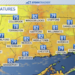 Sun returns ahead of spotty storm chances this weekend