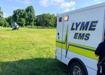 Person suffers serious burns at worksite in Lyme